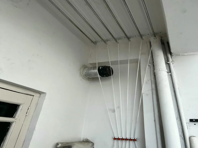 Ceiling cloth hanger family balcony Porur Chennai by Varahi Enterprises